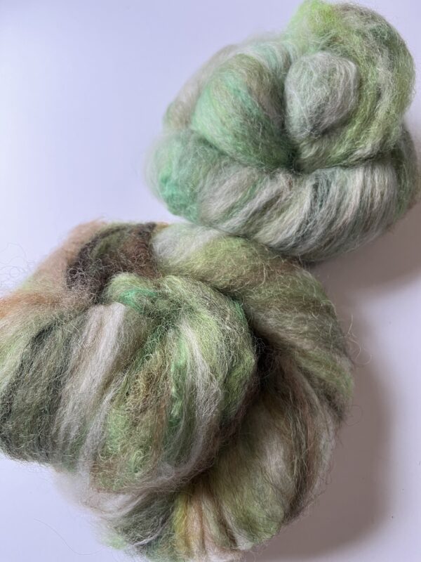 Art Batt Greens : BFL, Lincoln, Puntas Arenas Merino