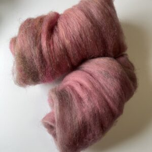 Art Batt Pink Blush : Gotland Top, Corriedale, Merino, Bamboo, Wensleydale