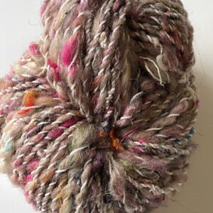 Art YARN Scraps : Romney, merino, cotton, silk