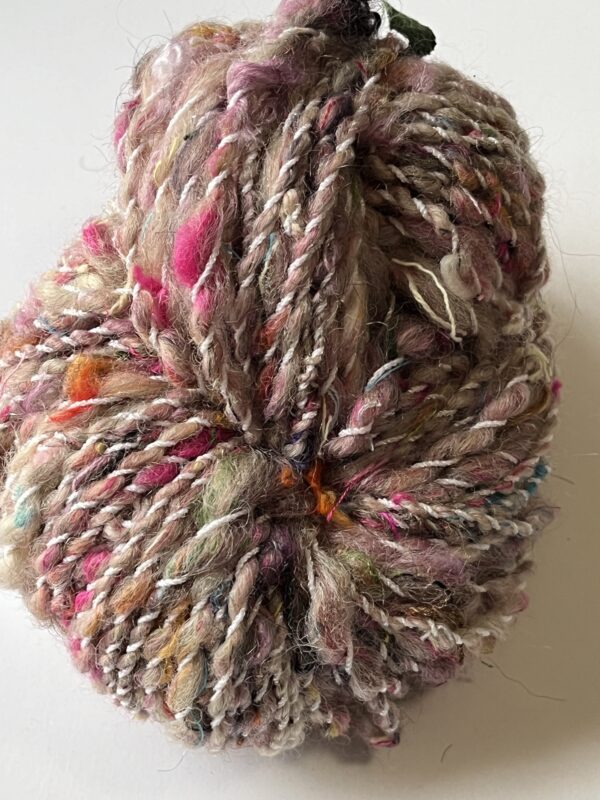 Art YARN Scraps : Romney, merino, cotton, silk