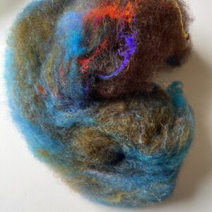 Art Batt - Garden : Wensleydale, silk, angelina sparkle, Romney, Alpaca