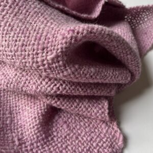 Stellar Bloom : soft pink handwoven scarf with sparkle