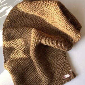 Natural Russet : handwoven scarf